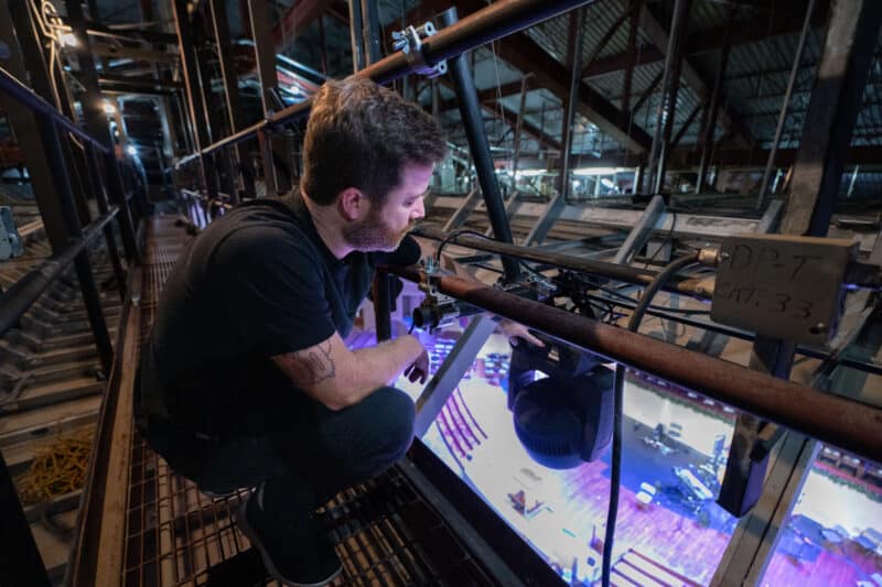 Stage lighting setup